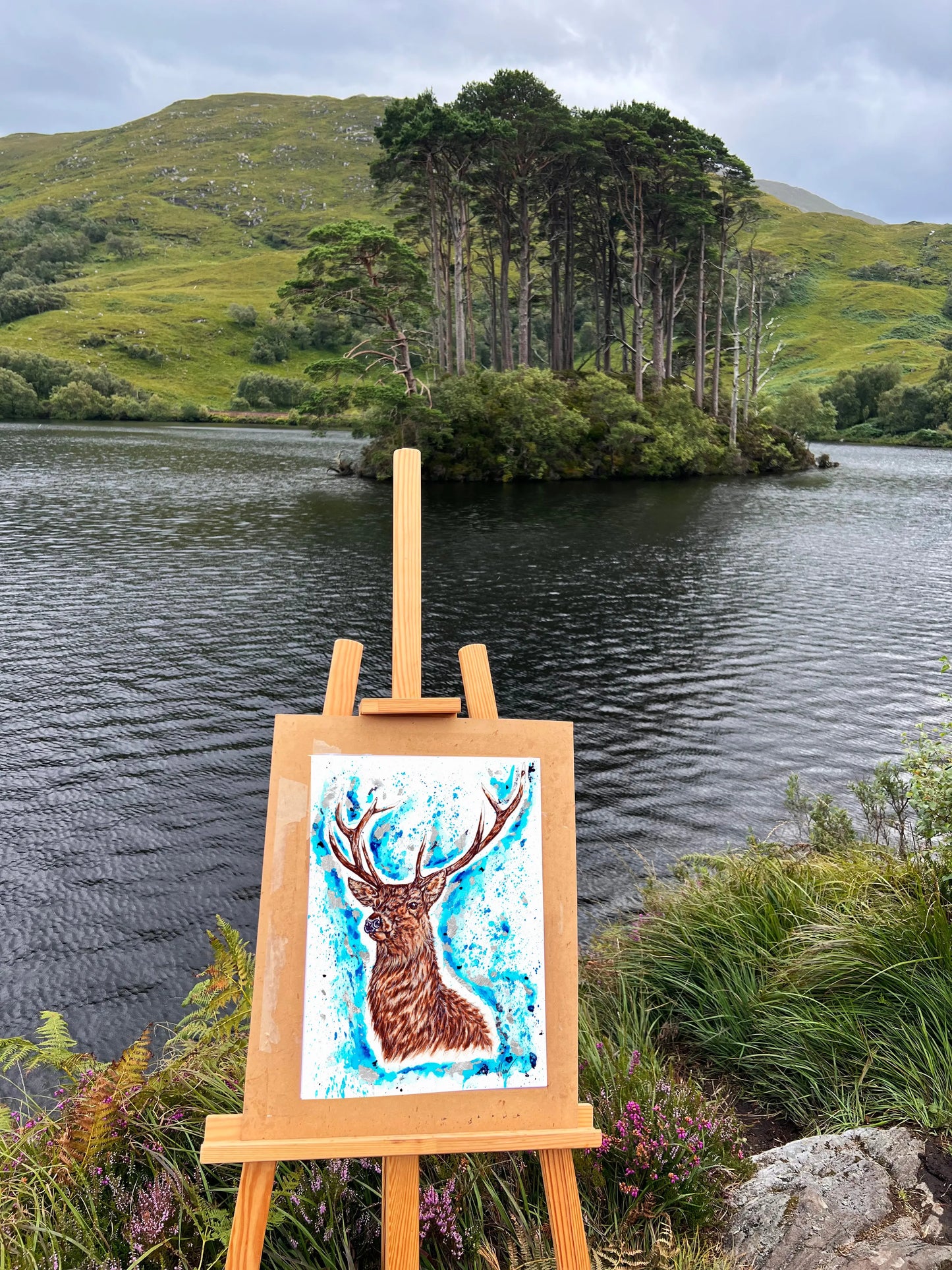 'Prongs' Patronus Print Victoria Gordon Art