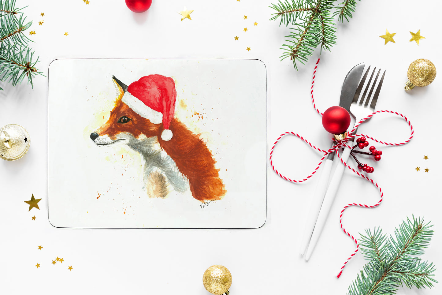 Vixen the Fox Christmas Placemat - Seconds Sale