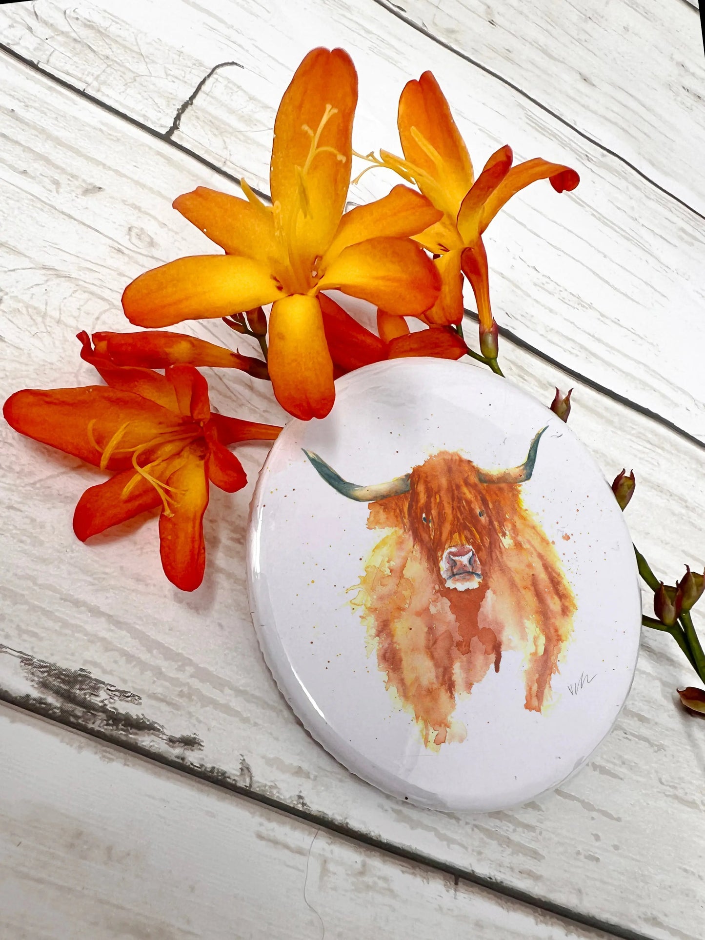 Hamish the Highland Cow Magnet Victoria Gordon Art Trade