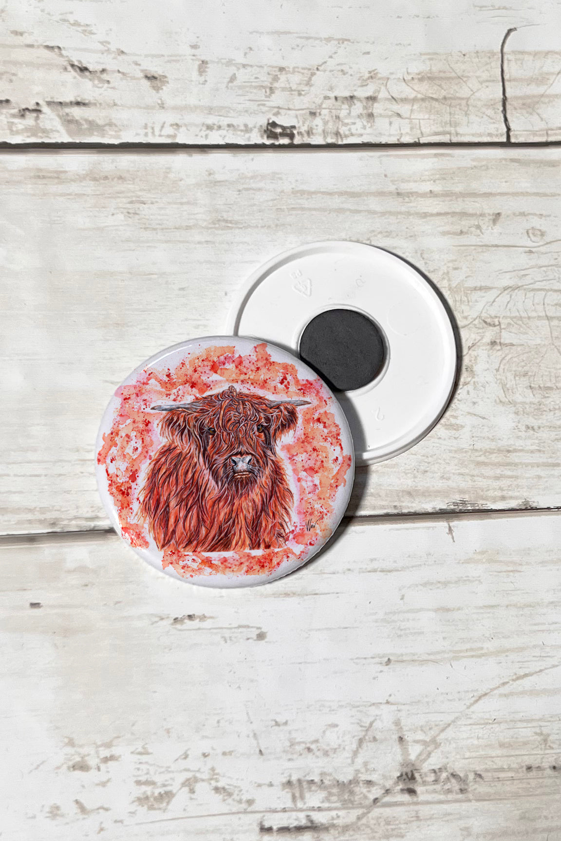 Heather the Highland Cow Magnet Victoria Gordon Art Trade