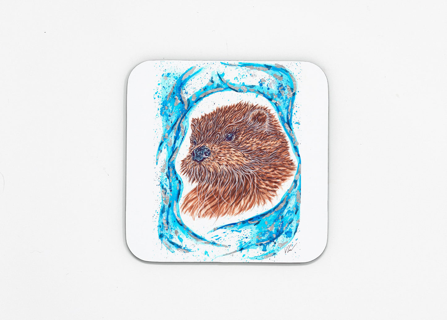 Hermy the Otter Patronus Coaster Victoria Gordon Art Trade