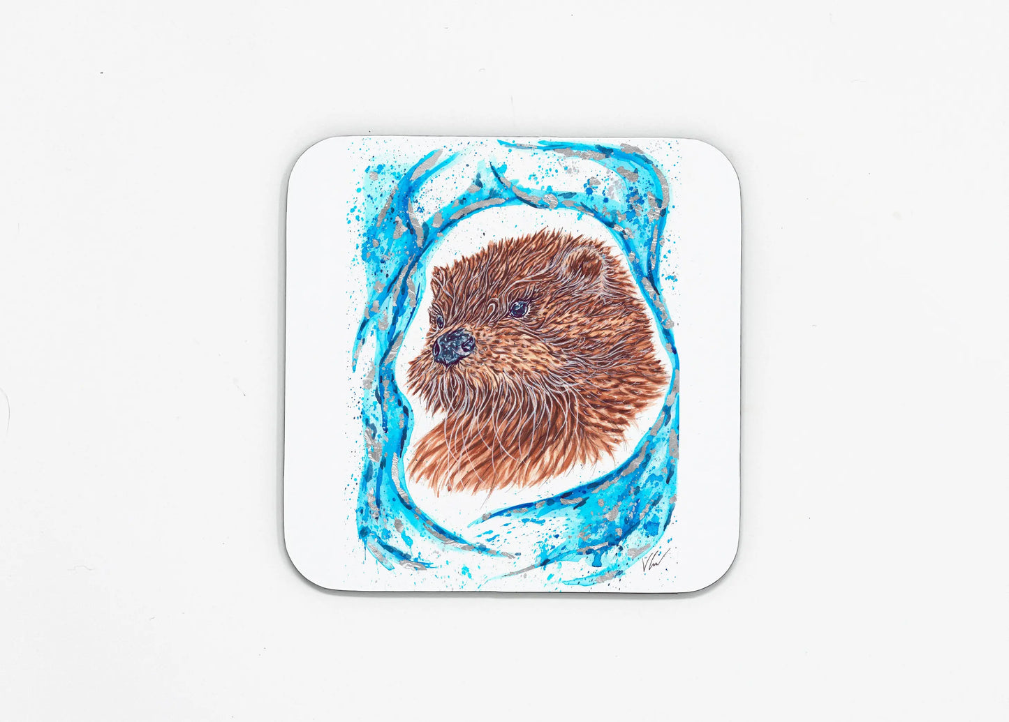 Hermy the Otter Patronus Coaster Victoria Gordon Art Trade