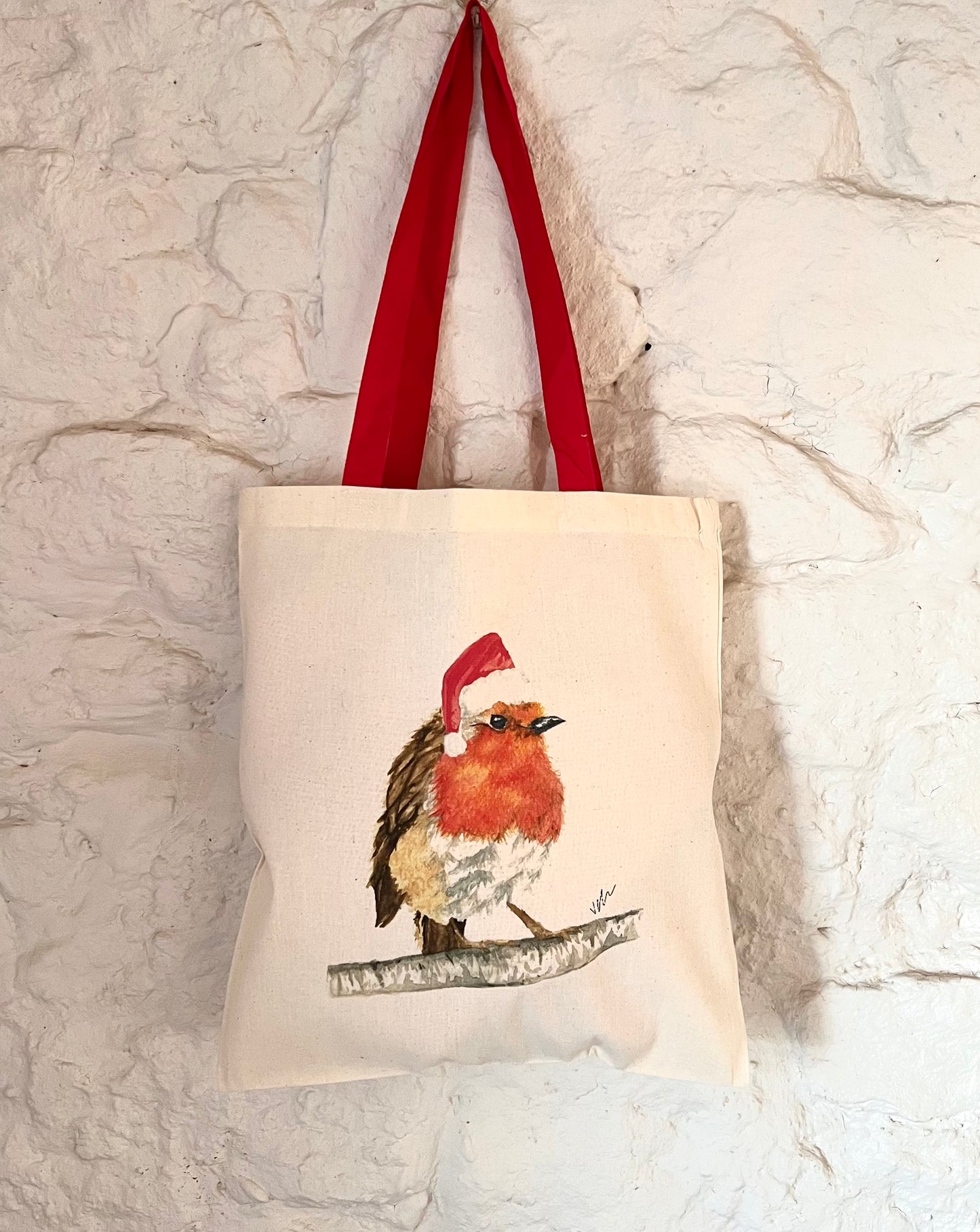 Red Robin Christmas Tote Bag - Seconds Sale