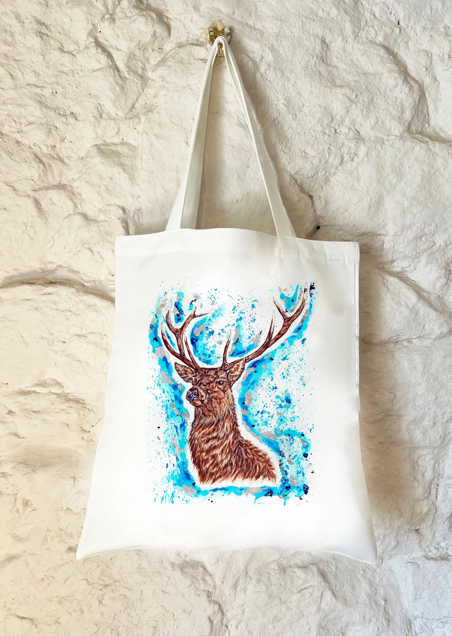 Prongs the Stag Patronus Tote Bag Victoria Gordon Art Trade