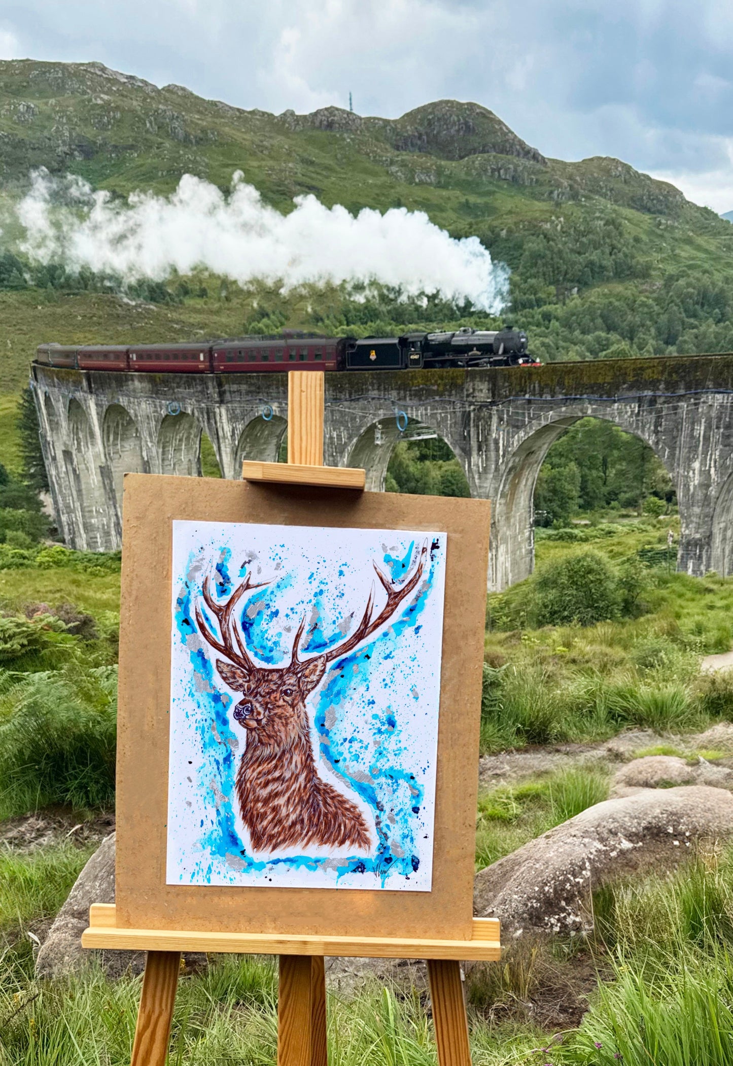 'Prongs' Patronus Print Victoria Gordon Art