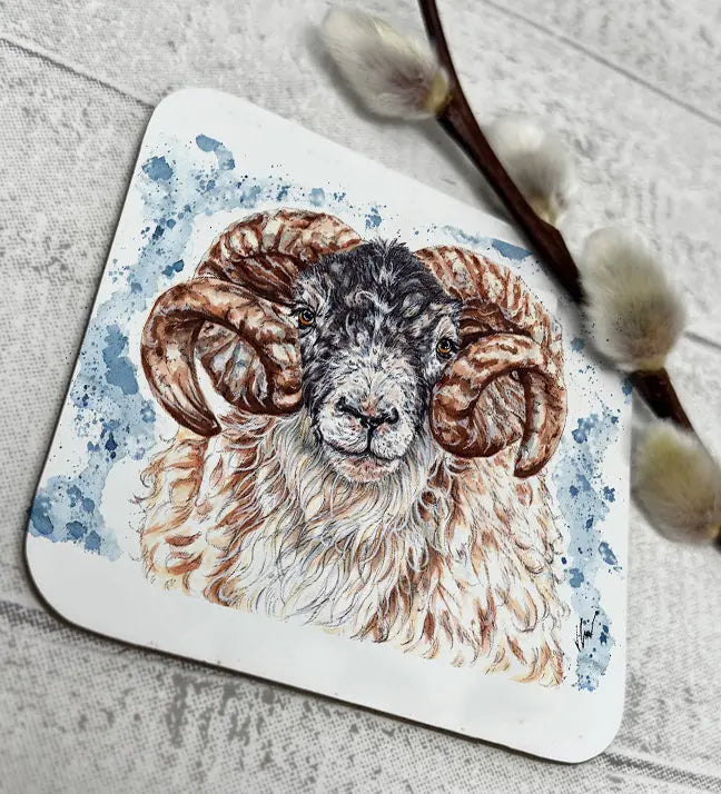 Ronny the Ram Coaster Victoria Gordon Art Trade