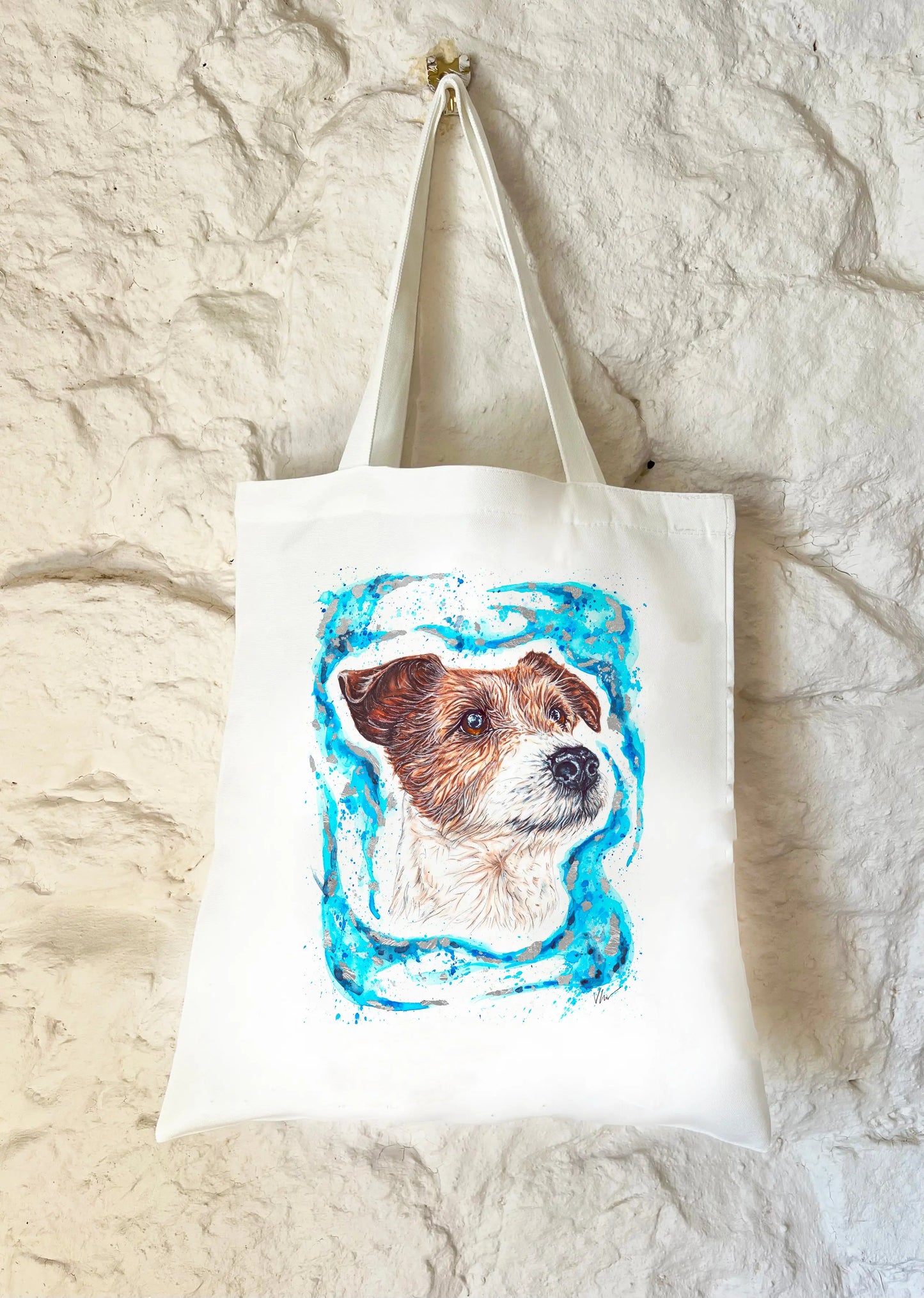 Rupert the Jack Russell Patronus Tote Bag Victoria Gordon Art Trade