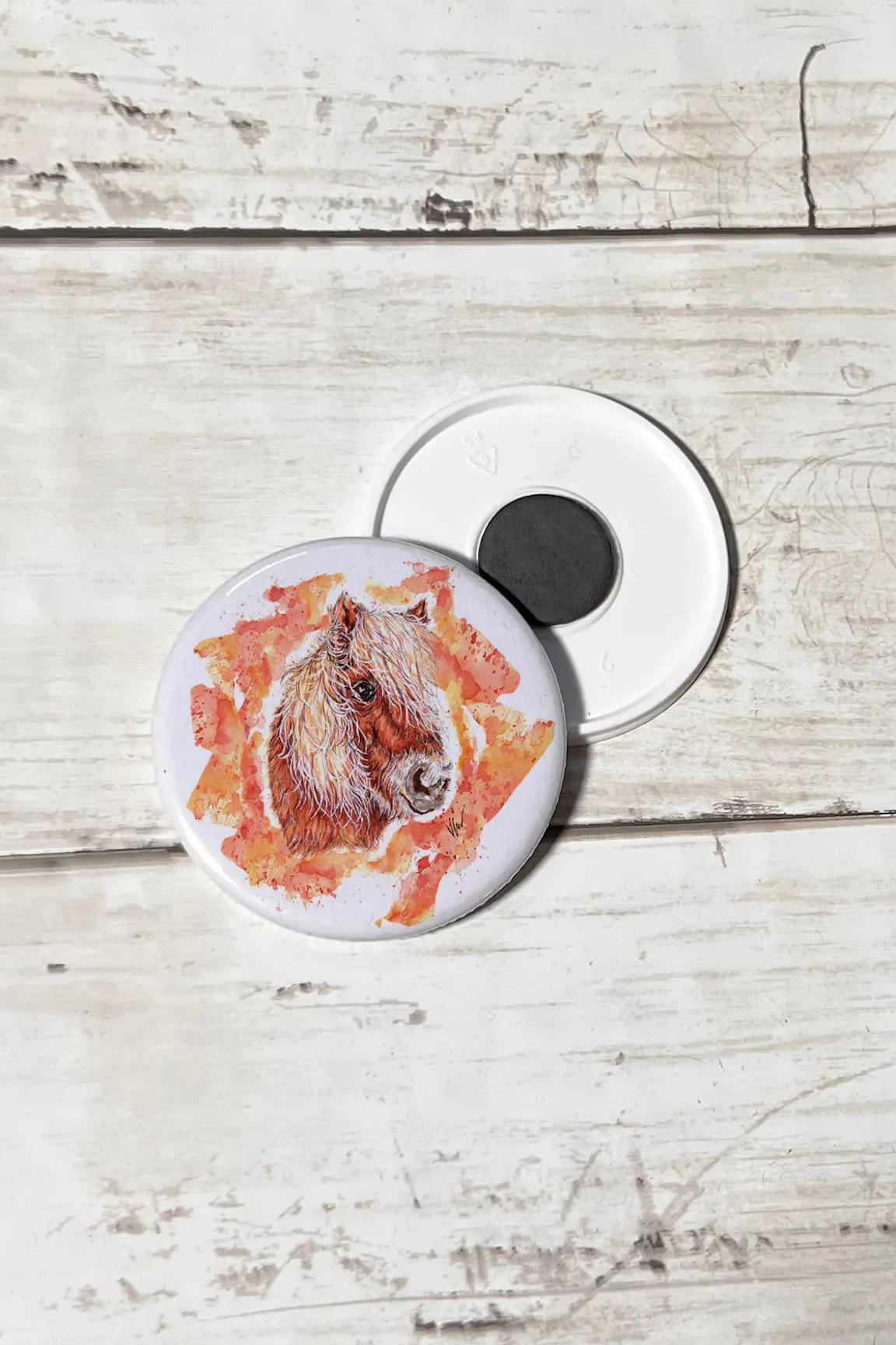 Sandy the Shetland Pony Magnet Victoria Gordon Art Trade
