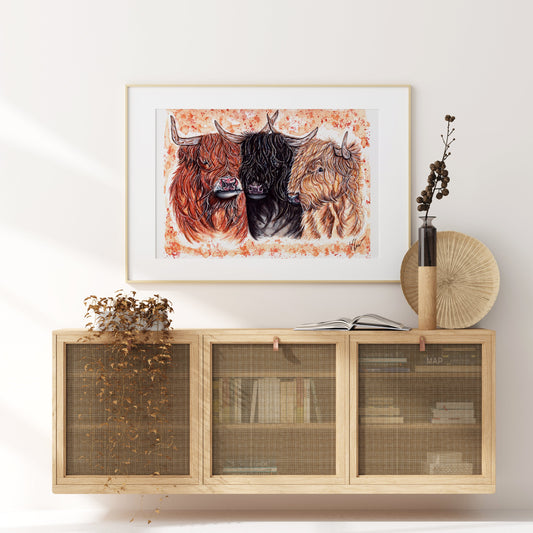 The Clan Print Victoria Gordon Art Trade