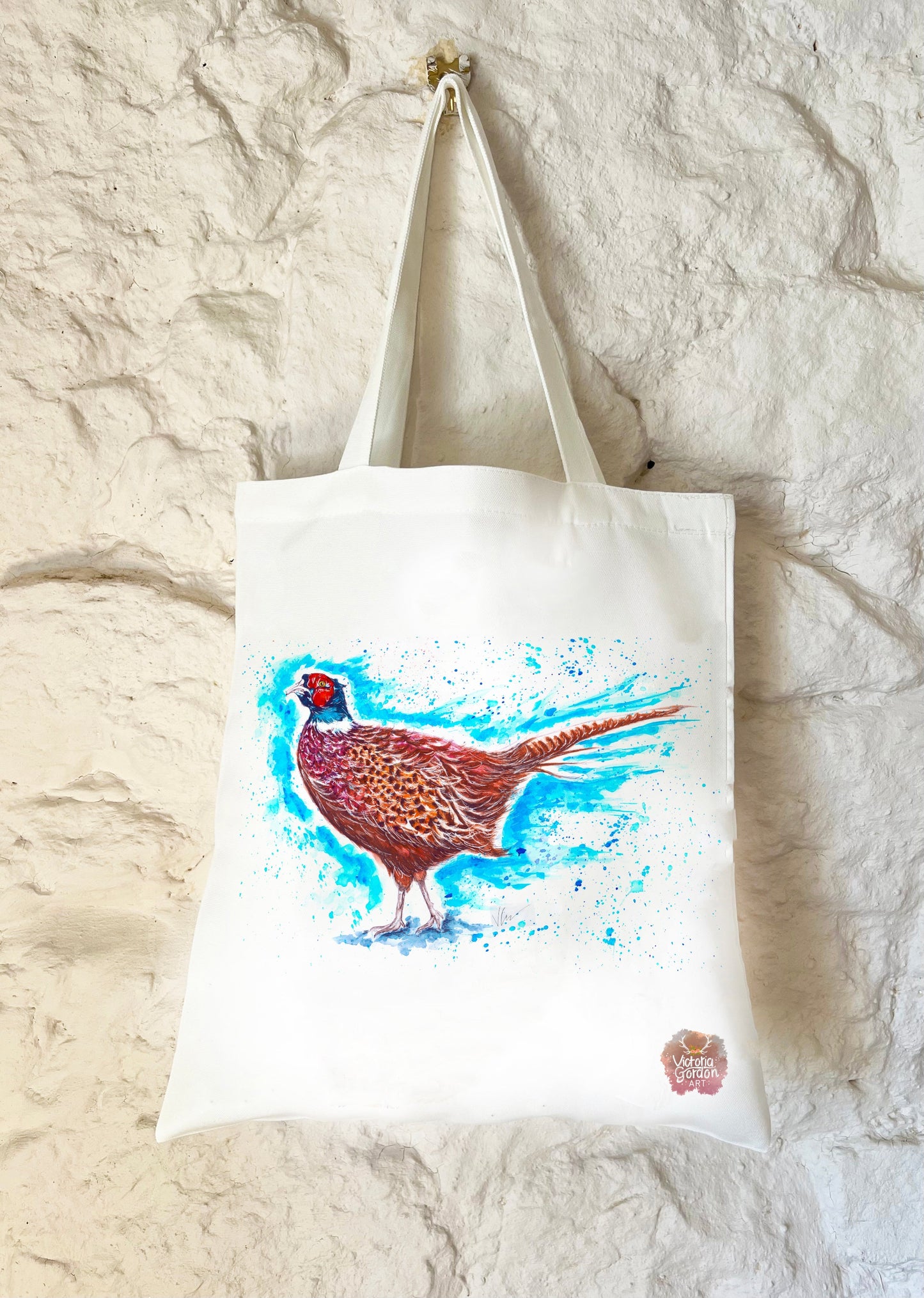 Patrick the Pheasant Tote Bag Victoria Gordon Art Trade