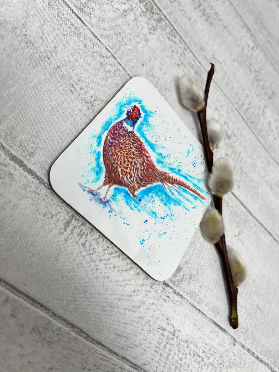Patrick the Pheasant Coaster Victoria Gordon Art Trade