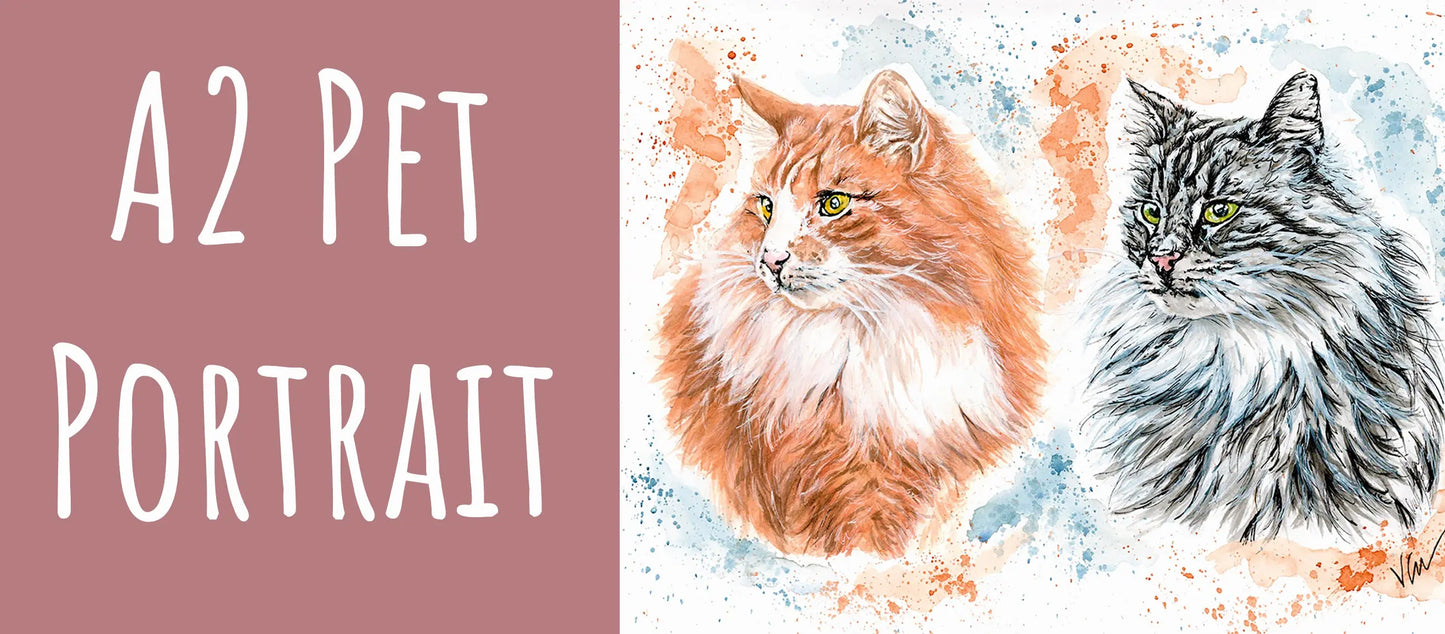 Pet Portrait Gift Voucher - E-Voucher Victoria Gordon Art