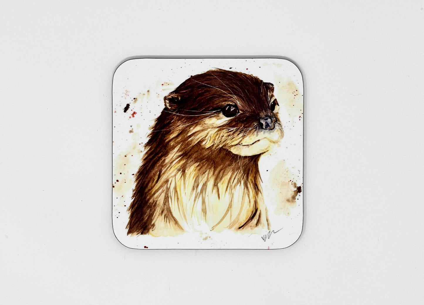 Olive the Otter Coaster Victoria Gordon Art Trade