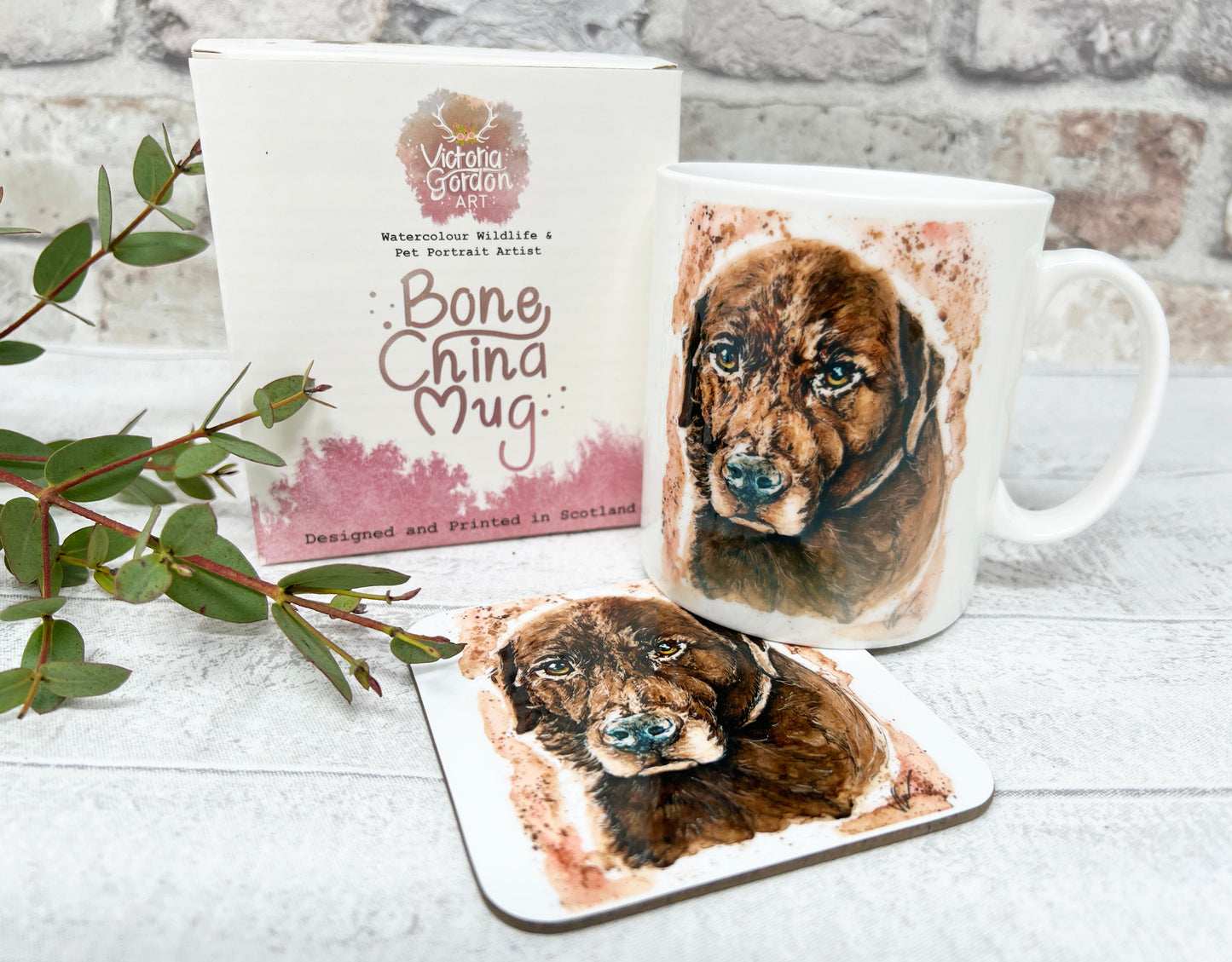 Bespoke Bone China Mug Victoria Gordon Art