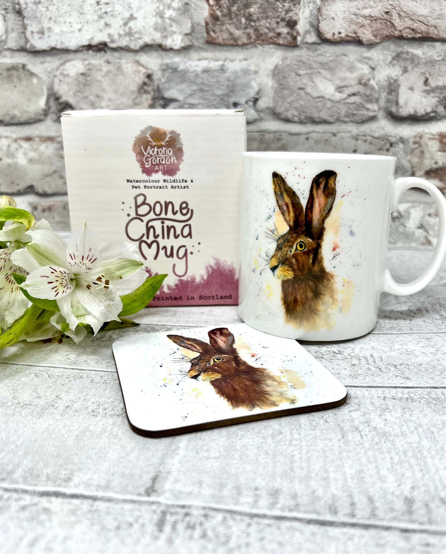 Harriett the Hare Bone China Mug Victoria Gordon Art Trade