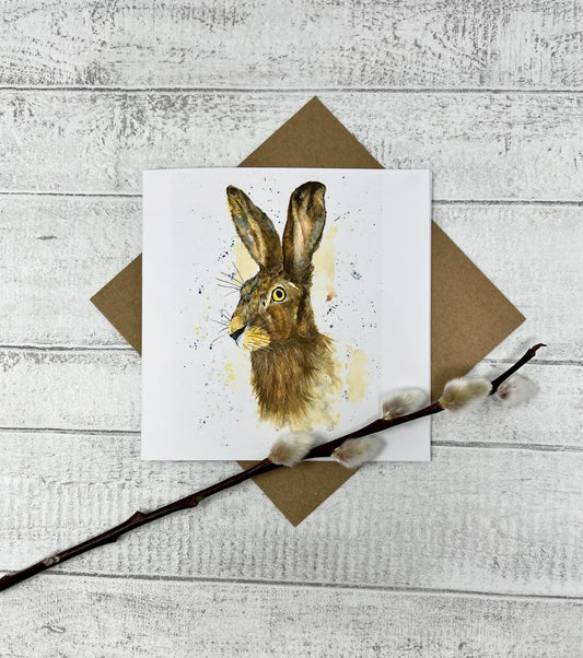 Harriett the Hare Greetings Card