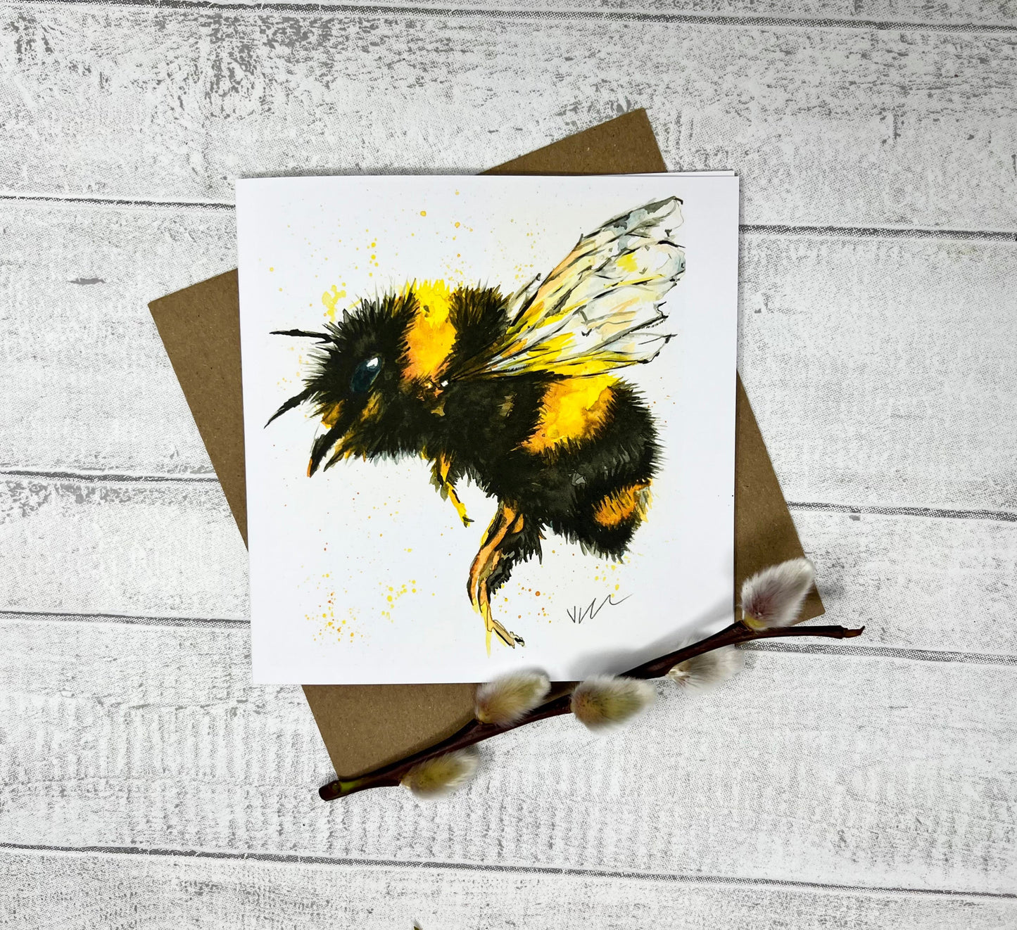 Betty the Bee Greetings Card Victoria Gordon Art Trade