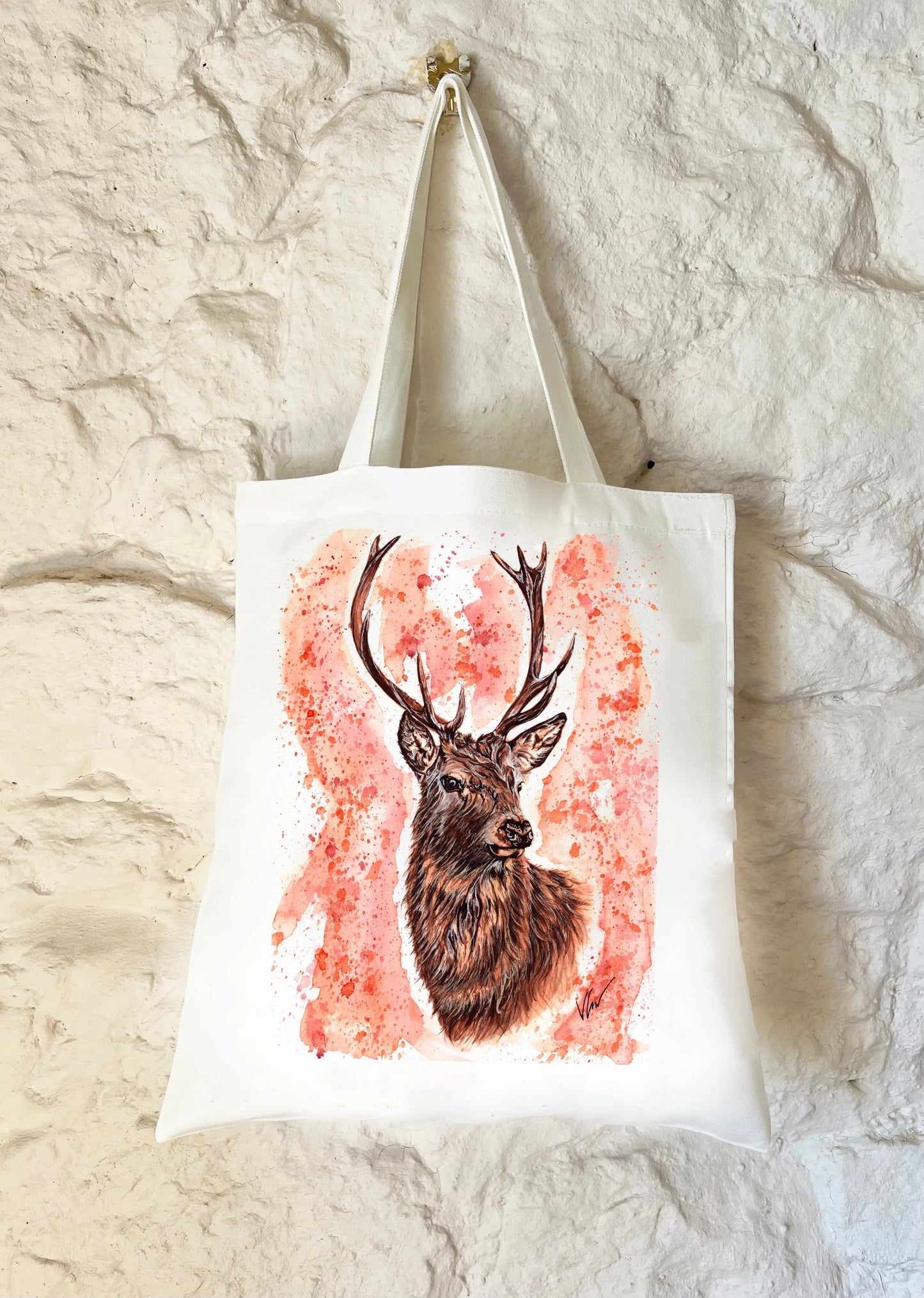 Stephen the Stag Tote Bag Victoria Gordon Art Trade