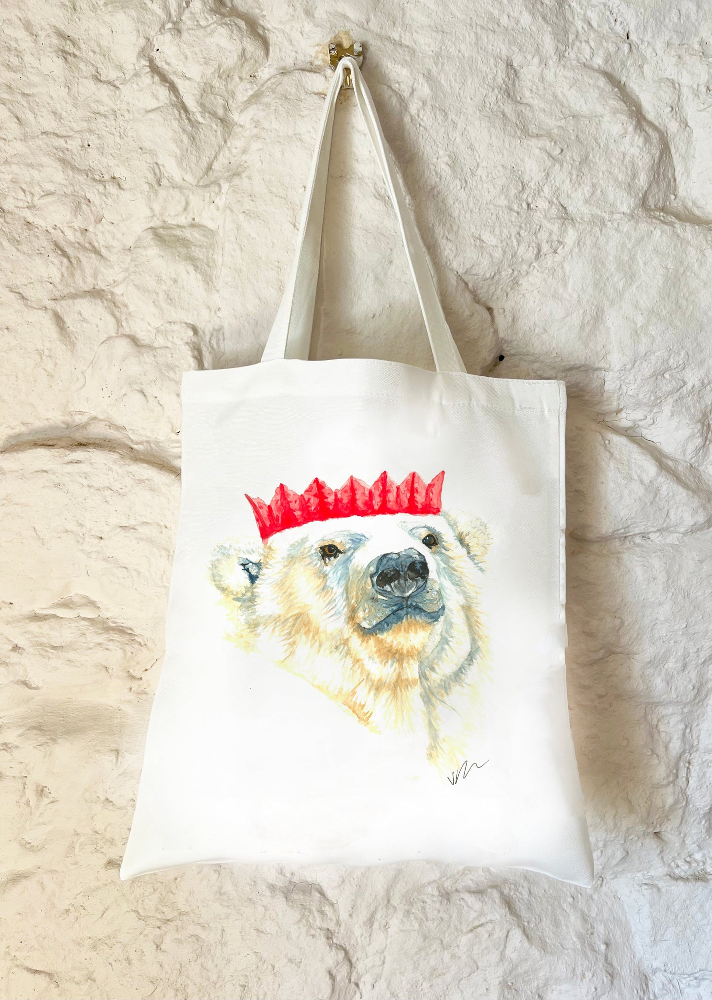 Blitzen the Bear Christmas Tote Bag - Seconds Sale