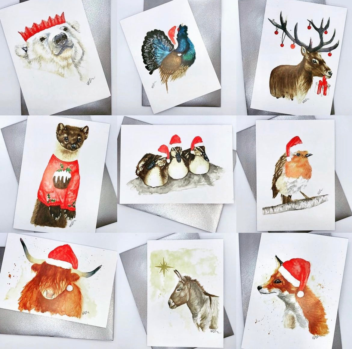 Mystery Selection Christmas Cards - Set of 4