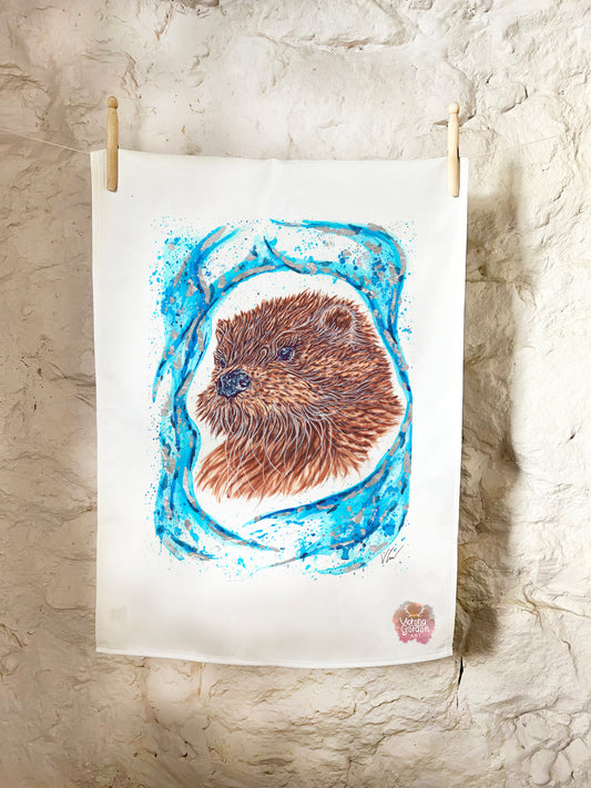 Hermy the Otter Patronus Cotton Tea Towel