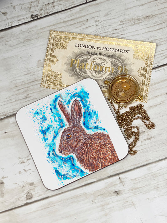 Luna the Hare Patronus Coaster