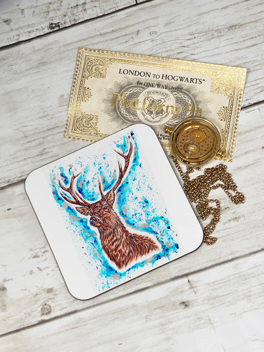 Prongs the Stag Patronus Coaster