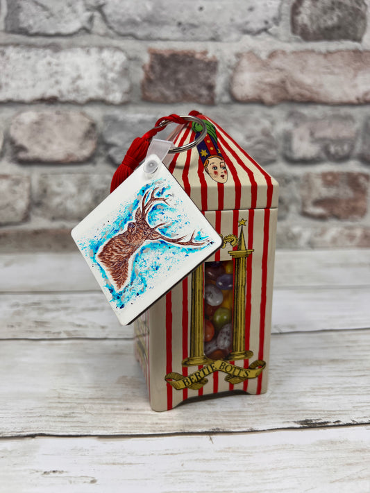 Prongs the Stag Patronus Keyring
