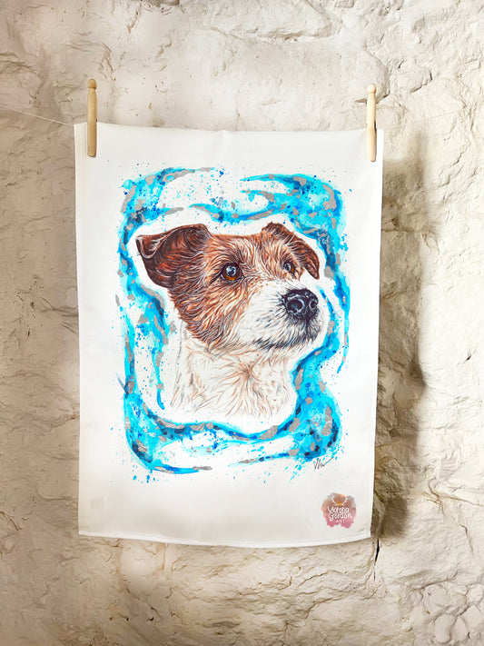 Rupert the Jack Russell Patronus Cotton Tea Towel