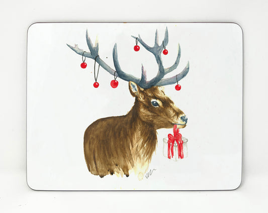 Dasher the Deer Christmas Placemat - Seconds Sale