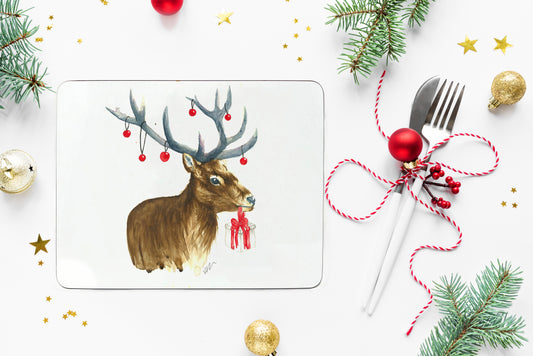 Dasher the Deer Christmas Placemat - Seconds Sale