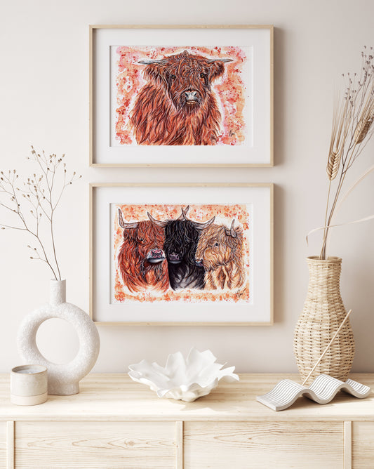 Heather the Highland Cow Print