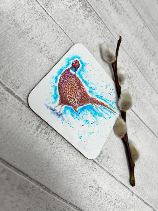 Patrick the Pheasant Coaster