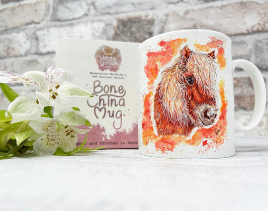 Sandy the Shetland Pony Bone China Mug