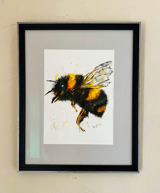 Framed Original Betty the Bee