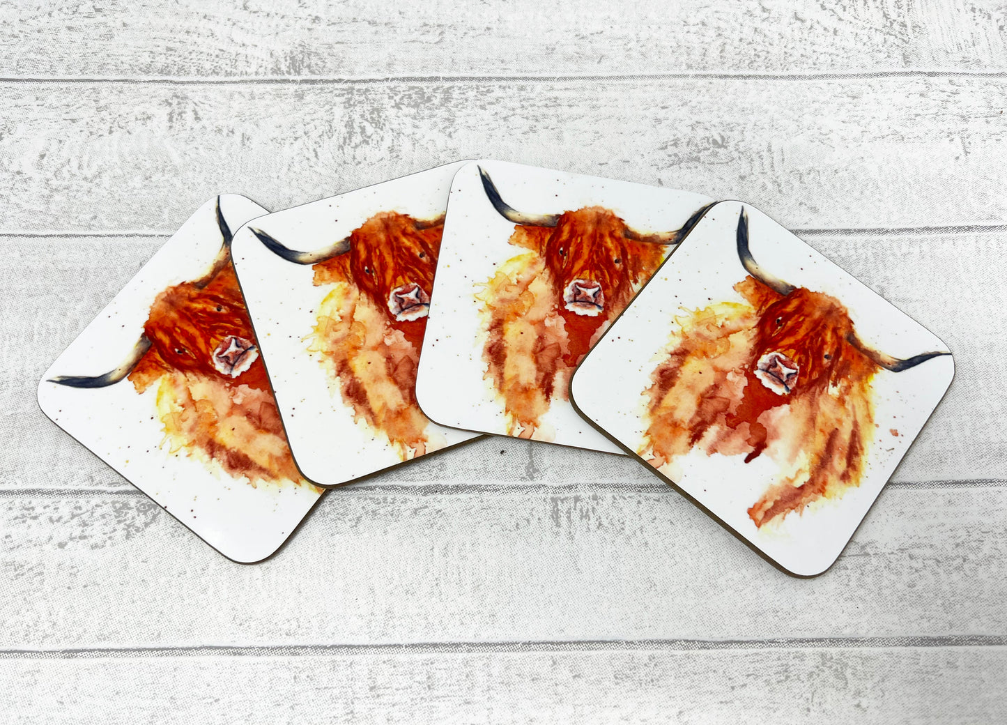 Hamish the Highland Cow Coaster
