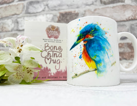 Fraser the Kingfisher Bone China Mug