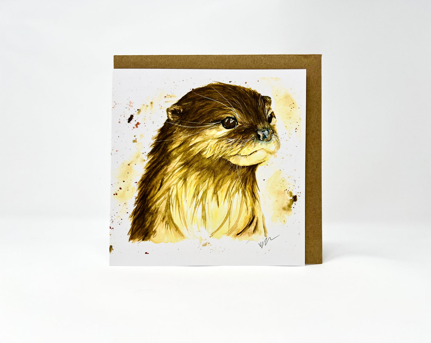 Olive the Otter Greetings Card