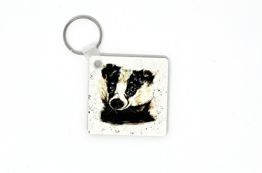 Cedric the Badger Keyring