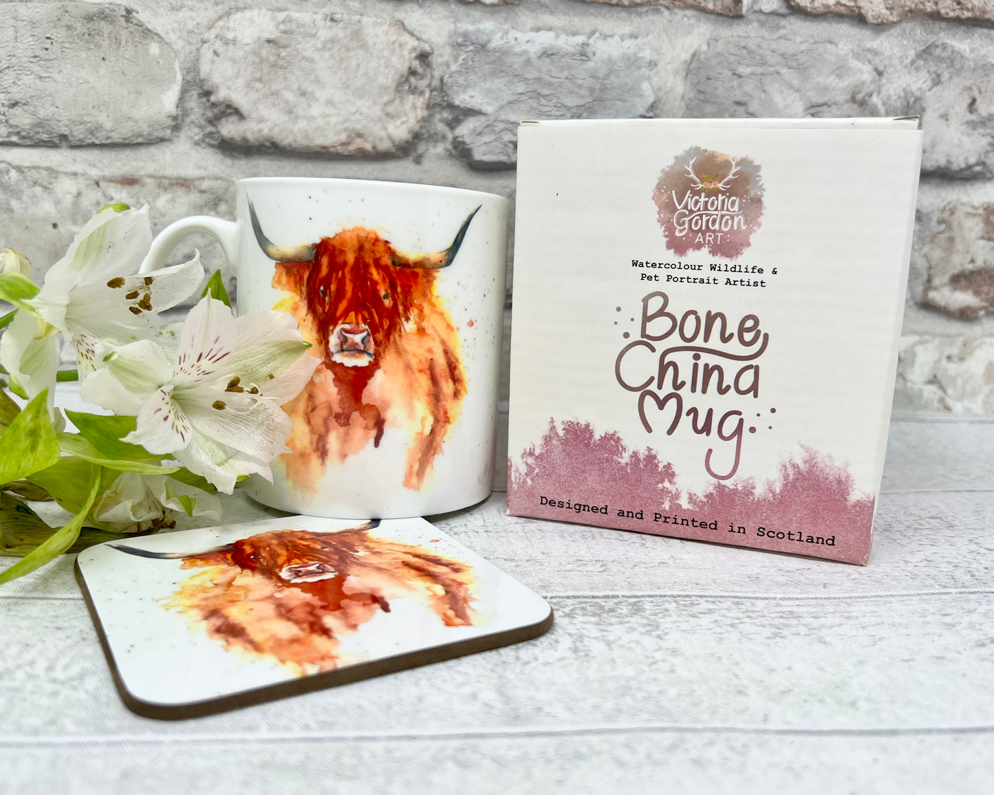 Hamish the Highland Cow Bone China Mug