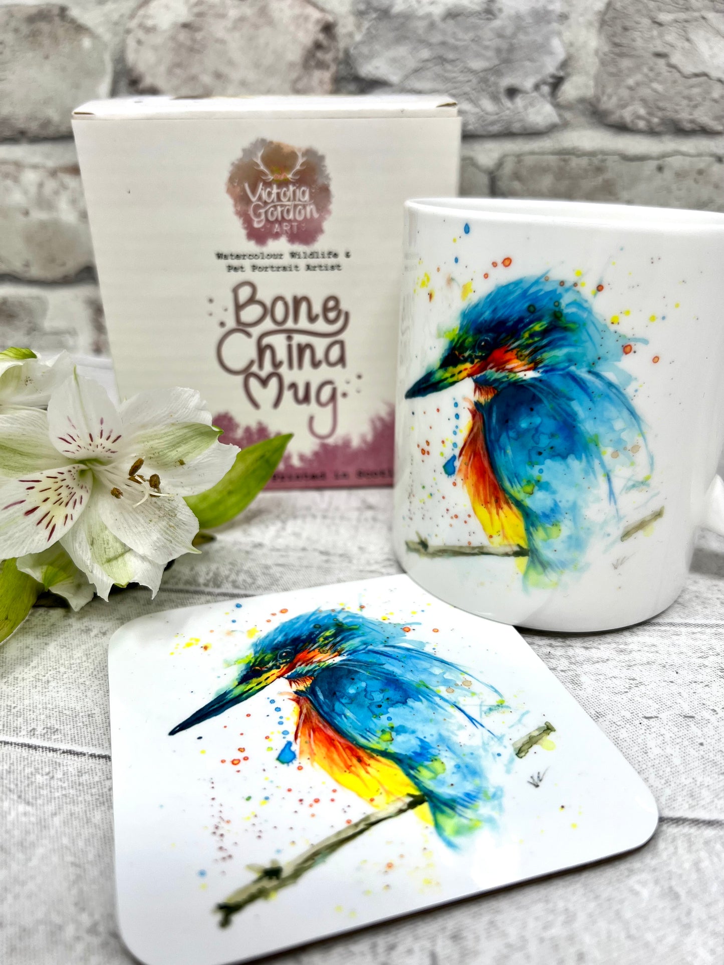 Fraser the Kingfisher Bone China Mug