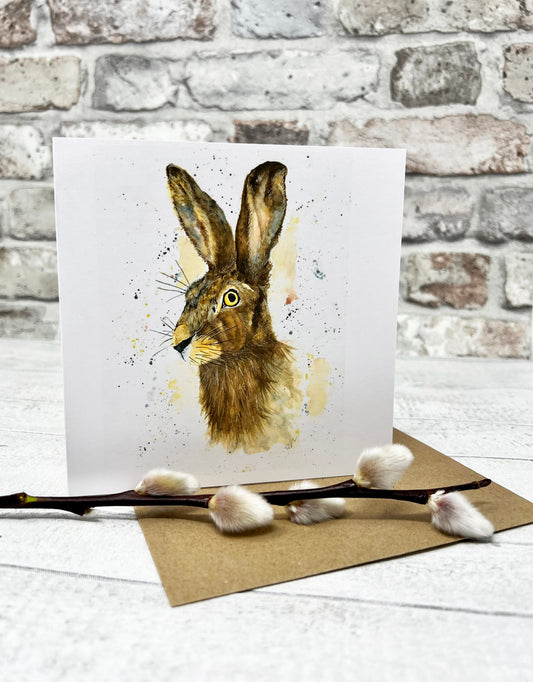 Harriett the Hare Greetings Card