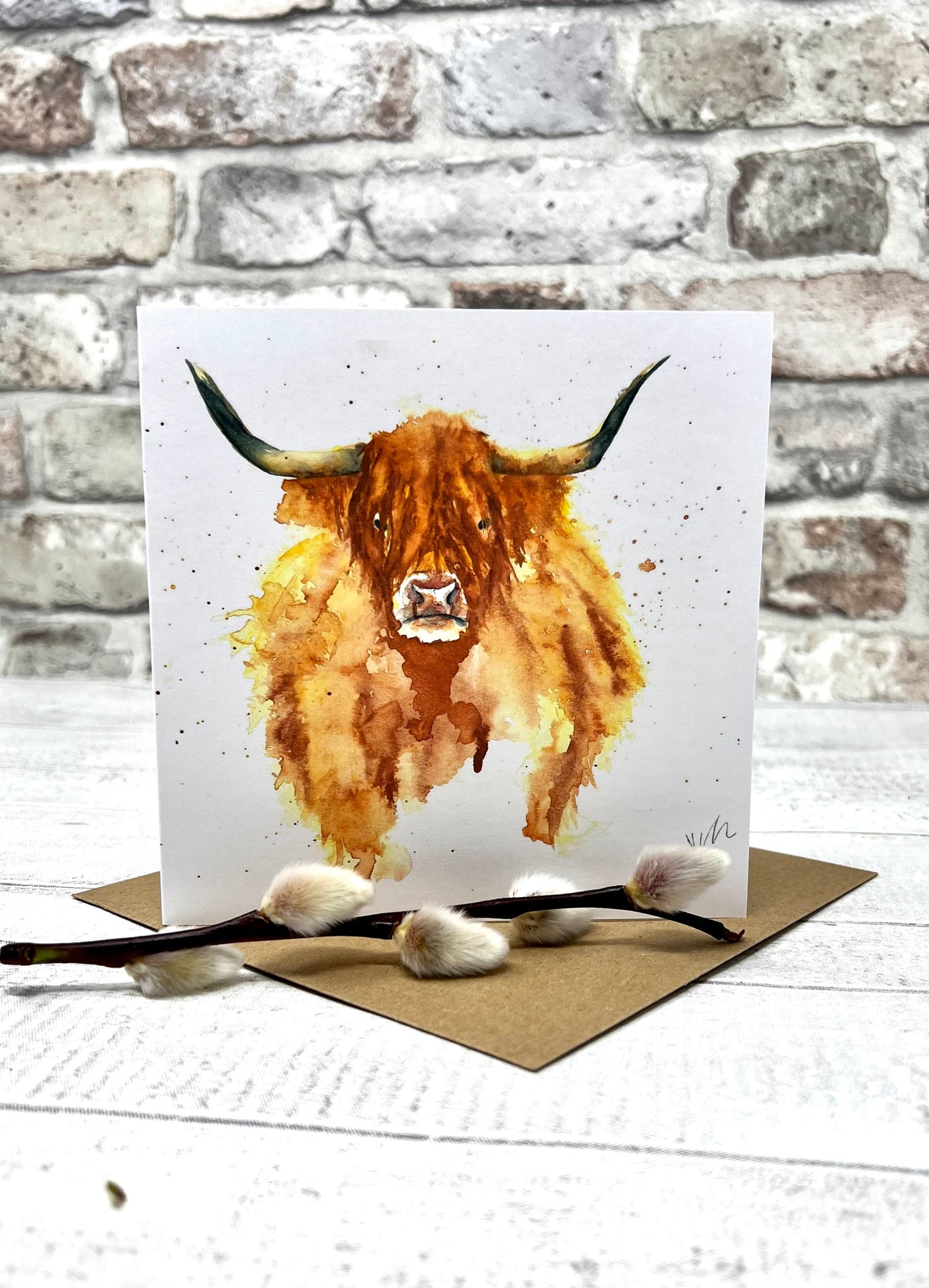 Hamish the Highland Cow Greetings Card