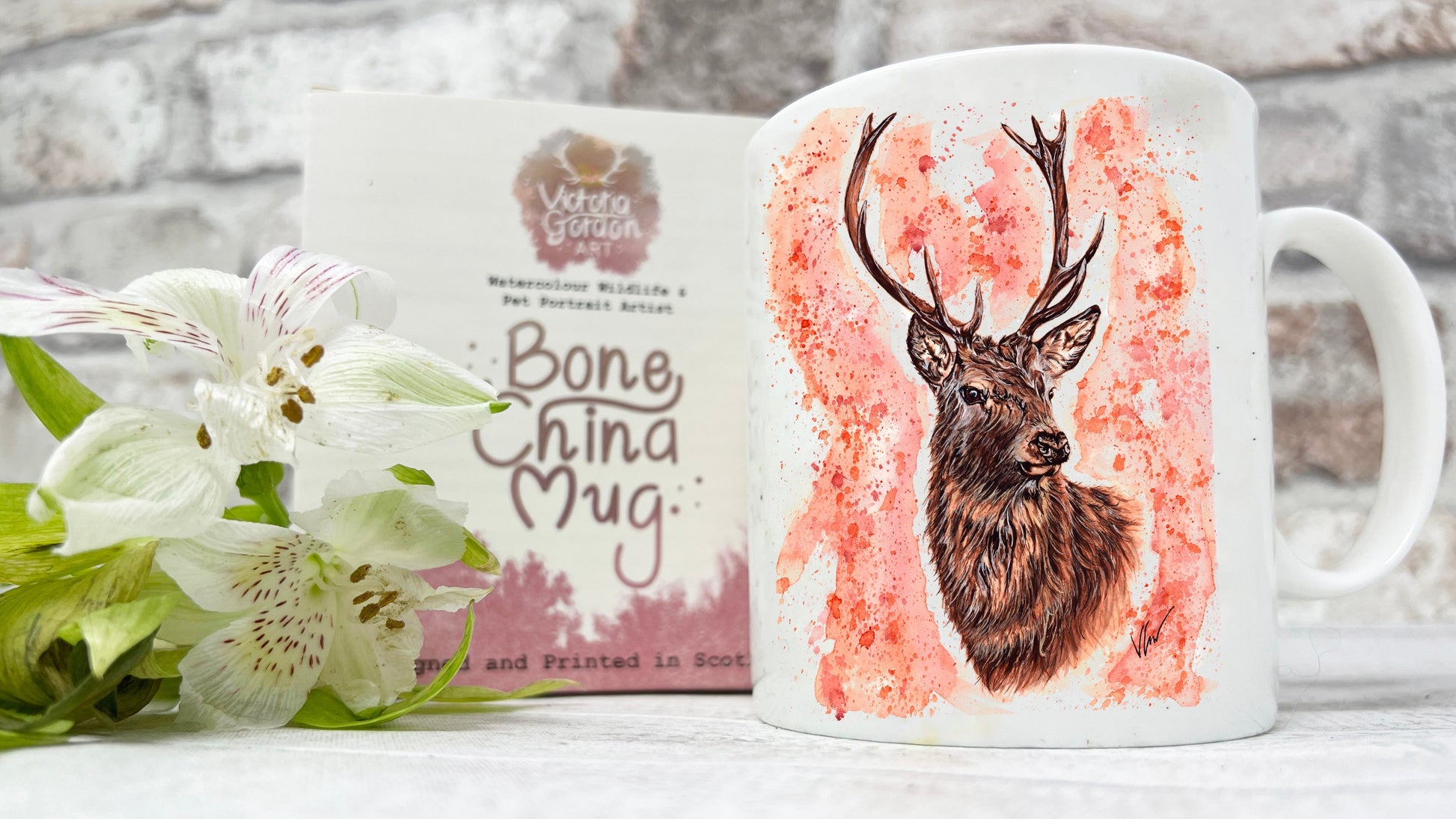 Stephen the Stag bone china mug