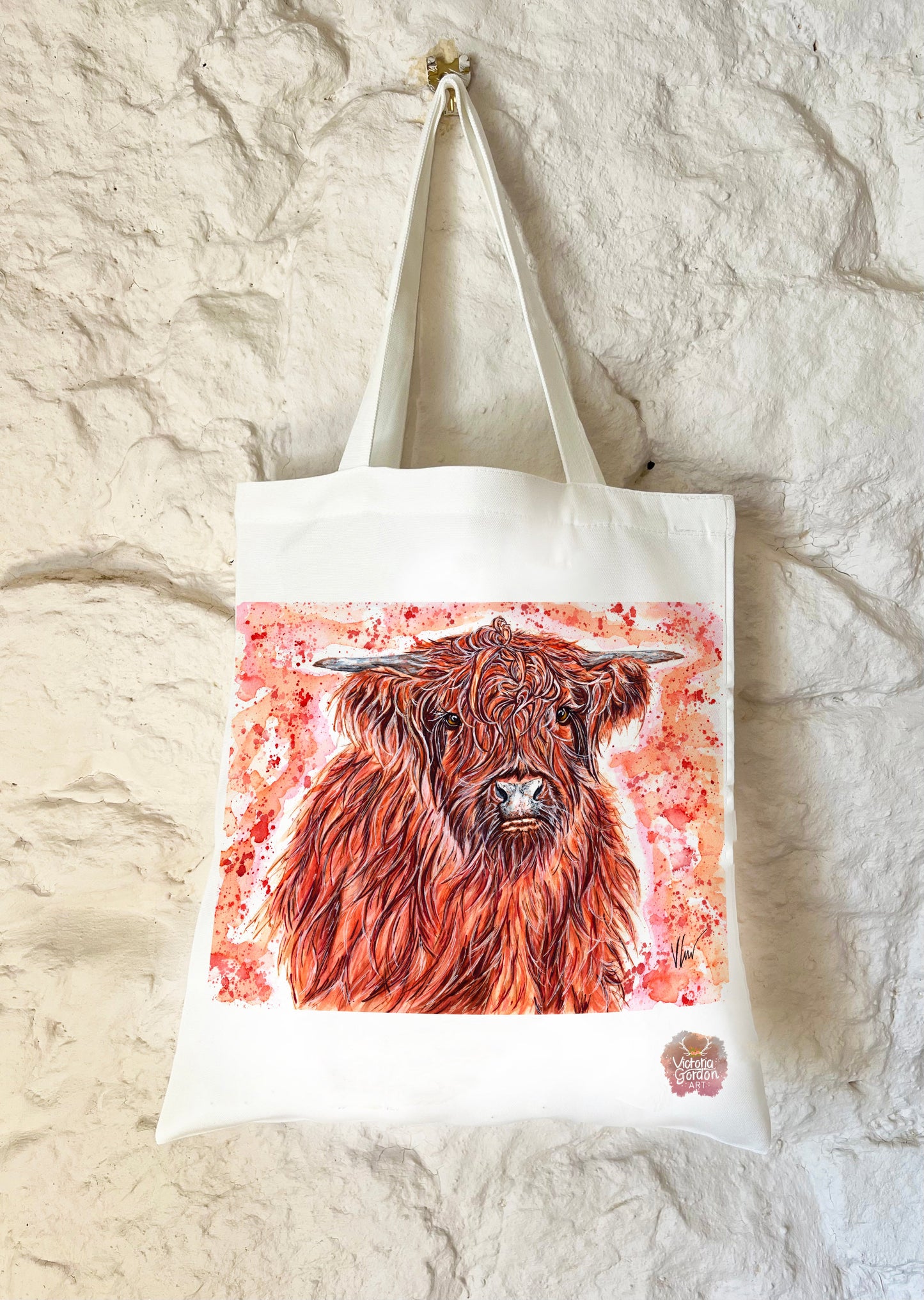 Heather the Highland Cow Tote Bag
