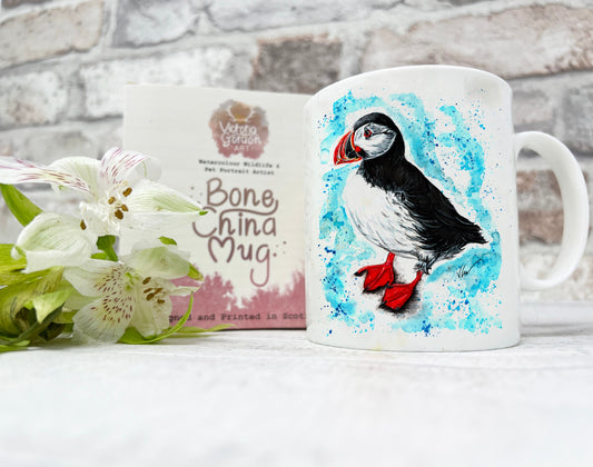 Piper the Puffin Bone China Mug