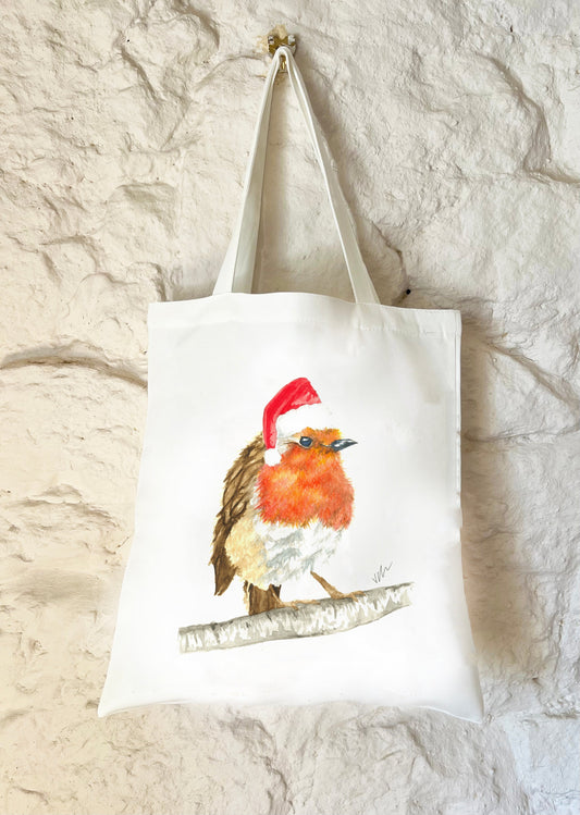 Rudolph the Robin Christmas Tote Bag - Seconds Sale