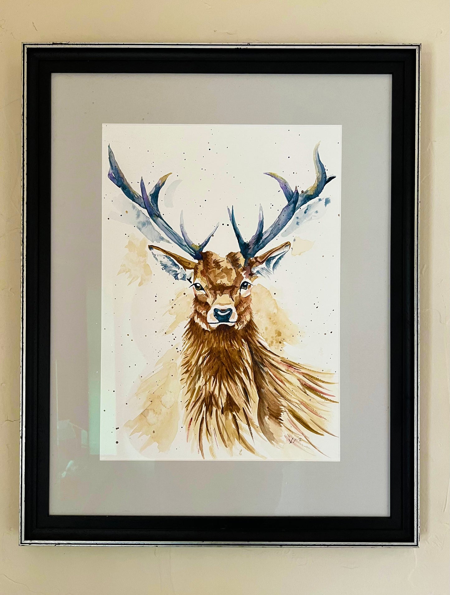 Framed Original Stuart the Stag