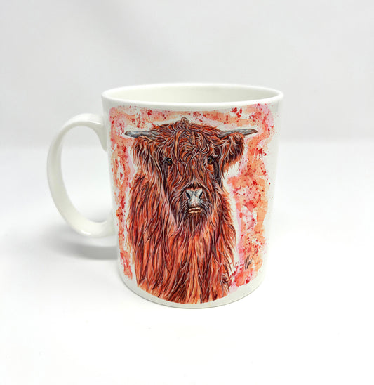 Heather the Highland Cow Bone China Mug