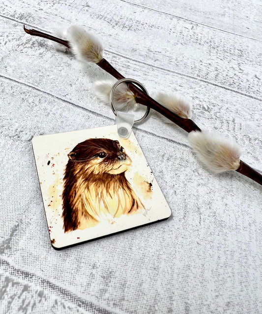 Olive the Otter Keyring